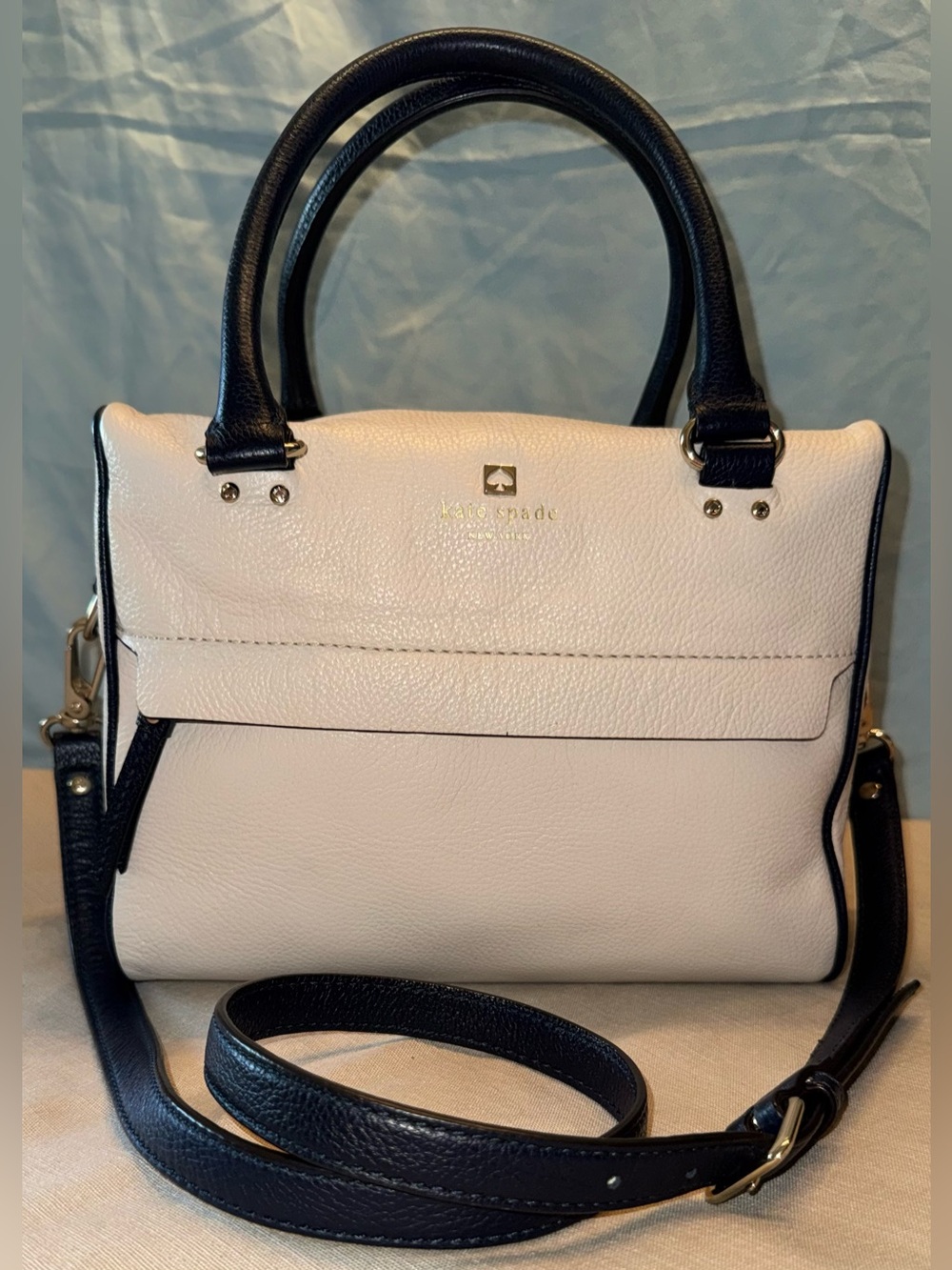 kate spade Grant Park Hadlen Leather Satchel Crossbody With Detachable Strap